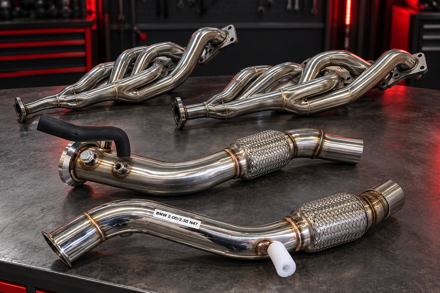 Sélection de downpipes et collecteurs inox