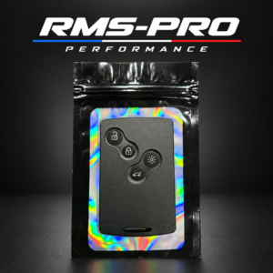 Carte Renault Clio IV et Captur à quatre boutons — vue de face — RMS-PRO PERFORMANCE.